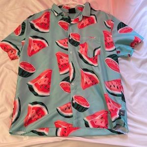 SouthPole Large Watermelon Button up Shirt